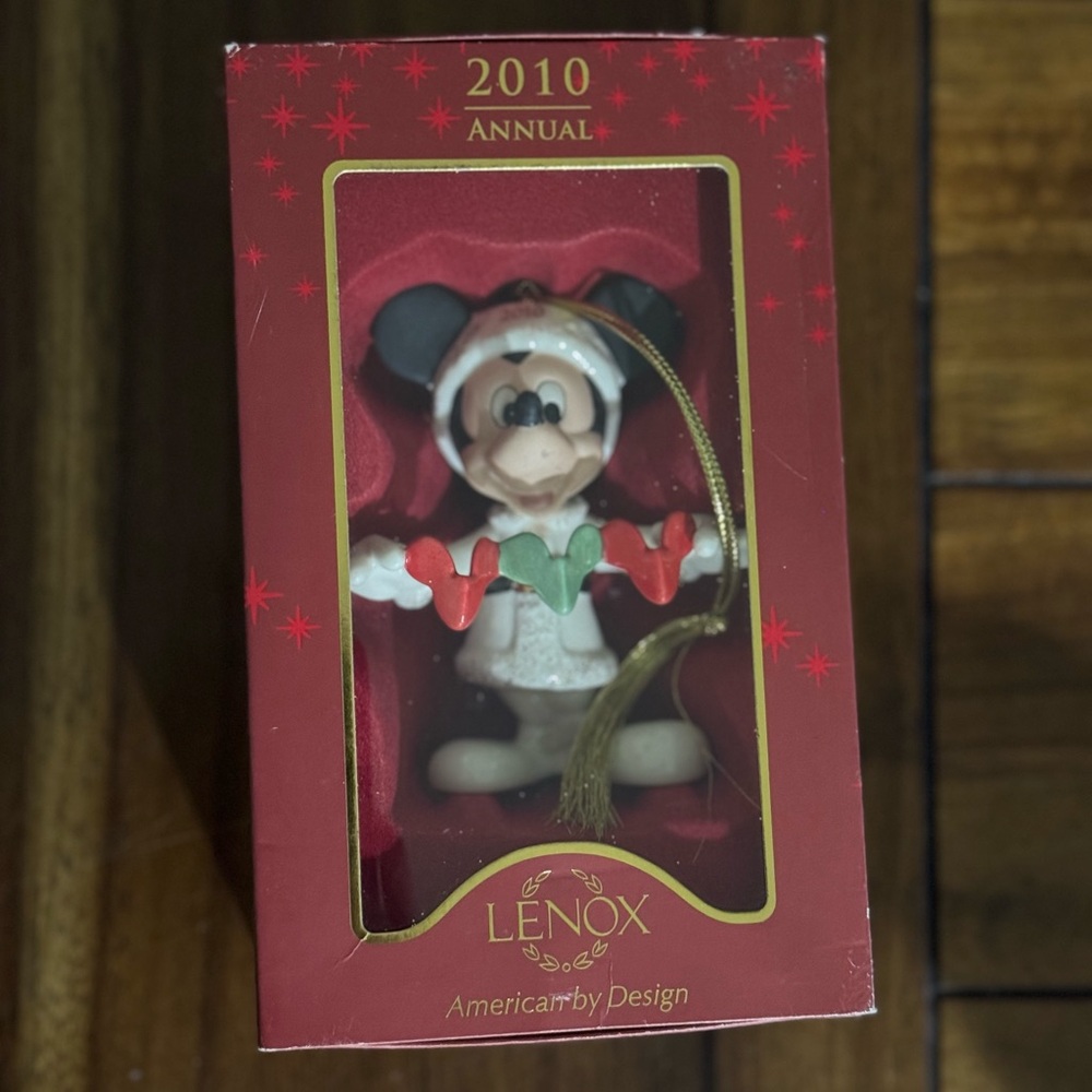 2010 Lenox Mickey’s Tree Trimming Porcelain Ornament